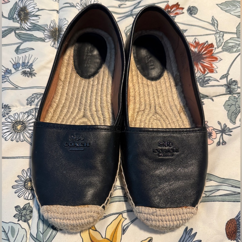 Coach Black Espadrille Shoes